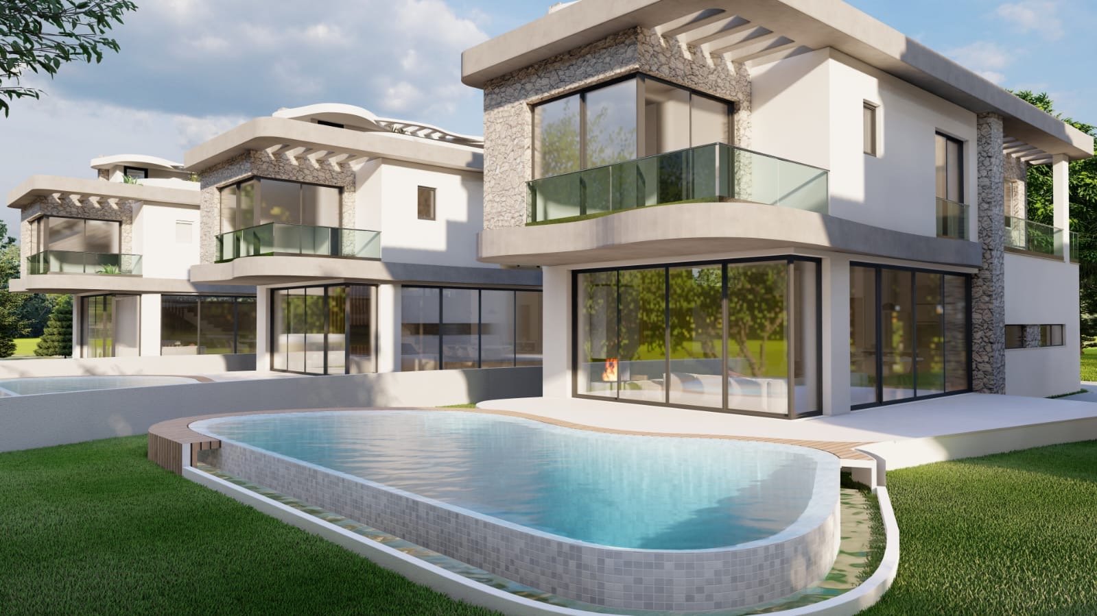 Sizi Girne Laptanın Yeni Gözde Projesi İle Buluşturuyoruyz! 4+1 Havuzlu Lüks Villalar £495.000